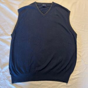 Lincs David Chu XL Sweater Vest Blue